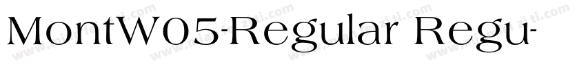MontW05-Regular Regu字体转换